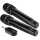 Мікрофон для караоке REAL-EL KM-850, Black, 6.35 мм jack, підключення бездротове, - 60 дБ, радіус дії до 25 м, 2 шт (EL121900002) - изображение 2