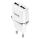 Мережевий зарядний пристрій Hoco C12 Smart Charger 12W White - изображение 1