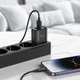 Мережевий зарядний пристрій HOCO C141A Smart dual-port charger Lightning cable 10.5W Black - зображення 7