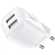 Мережевий зарядний пристрій HOCO N8 Briar dual port charger Type-C cable 12W White - зображення 9
