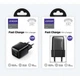 Мережевий зарядний пристрій JOYROOM L-2A121 Mini dual port smart fast charge 12W Black - изображение 2