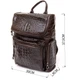 Рюкзак под рептилию кожаный 20430 Vintage коричневый - изображение 7