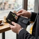 Компактный мужской портмоне в винтажном стиле Grande Pelle 11228 черный - изображение 2