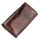 Кошелек женский ST Leather 18431 (S9001A) лакированная кожа коричневый - изображение 4