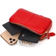Стильний жіночий клатч на два відділення з натуральної шкіри 22090 Vintage червоний - зображення 9