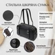Цікава сумка-клатч зі знімними ручками з натуральної шкіри 22078 Vintage чорна - зображення 3