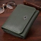 Женский кошелек компактного размера из натуральной кожи ST Leather 23072 зеленый - изображение 1