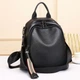 Кожаный женский городской рюкзак черный Olivia Leather 6711 - изображение 4