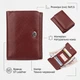 Компактный кошелек женский на кнопке ST Leather 18885 темно-красный. - изображение 3