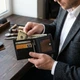 Классический портмоне для мужчин из натуральной зернистой кожи Canpellini 21742 черное - изображение 2
