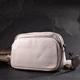 Стильная женская сумка кросс-боди из натуральной кожи Vintage 22295 белая - изображение 9