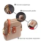 Современная сумка трапеция для женщин из натуральной кожи Vintage 22271 бежевая - изображение 6