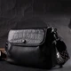 Красива сумка жіноча з натуральної шкіри Vintage 22330 чорна - зображення 10