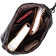 Повседневная кожаная сумка с двумя съемными ремнями Vintage 22379 черная - изображение 10