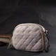 Женская стеганная сумка из мягкой натуральной кожи Vintage 22326 белая - изображение 10