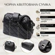 Чудова сумка для стильних жінок із натуральної шкіри Vintage 22415 чорна - зображення 3