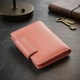 Гаманець з натуральної шкіри для жінок з цікавою монетницею ST Leather 19447 помаранчевий - зображення 3