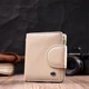 Оригинальное кожаное портмоне с монетницей снаружи для женщин ST Leather 19455 бежевое - изображение 10