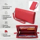 Кошелек-клатч для женщин с двумя молниями из натуральной кожи ST Leather 22526 красный - изображение 3