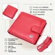 Яркое женское портмоне с блоком для карт из натуральной кожи ST Leather 19471 красное - изображение 3