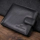 Кошелек для мужчин удобного размера из натуральной кожи ST Leather 22461 черный - изображение 1
