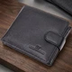 Интересный кошелек с блоком под документы из натуральной кожи ST Leather 22480 черный - изображение 1
