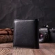 Компактный женский кошелек с монетницей снаружи из натуральной кожи ST Leather 22542 черный - изображение 9