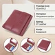 Небольшой женский кошелек с монетницей из натуральной кожи ST Leather 22544 бордовый - изображение 3