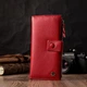 Женский вертикальный кошелек из натуральной кожи ST Leather 22536 красный - изображение 9