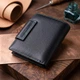 Портмоне для женщин в классическом цвете с интересной монетницей ST Leather 19449 черный - изображение 3