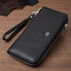 Кошелек-клатч универсальный на одно отделение из натуральной кожи ST Leather 22562 черный - изображение 1