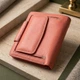 Стильный кожаный кошелек с монетницей снаружи ST Leather 19458 оранжевый - изображение 4