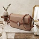 Стильна сумка жіноча з фактурним клапаном з натуральної шкіри Vintage 22620 бежева - зображення 1