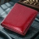 Компактный кошелек для женщин из натуральной кожи лакированной ST Leather 22687 красный - изображение 3
