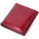 Компактный кошелек для женщин из натуральной кожи лакированной ST Leather 22687 красный - изображение 5