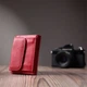 Маленький удобный кошелек с монетницей из натуральной кожи ST Leather 22741 красный - изображение 10