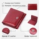 Стильный женский фактурный кошелек из натуральной кожи ST Leather 22731 красный - изображение 2