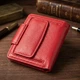 Вертикальный кошелек для ярких женщин из натуральной кожи ST Leather 22702 красный - изображение 3