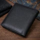 Женский кошелек среднего размера с монеткой снаружи из натуральной кожи ST Leather 22719 черный - изображение 4
