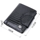 Кошелек для женщин среднего размера из натуральной кожи кожи ST Leather 22686 черный - изображение 6
