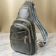 Удобная женская сумка с одной лямкой через плечо из экокожи Vintage 22756 зеленая - изображение 1