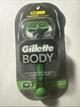 Мужская одноразовая бритва для тела Gillette Body Razor с тремя лезвиями - изображение 1