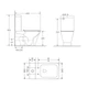 Унитаз-компакт Qtap Cardinal Ultra Quiet безободочный с сиденьем Soft-close QT04222168AUQ3W - изображение 2