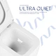 Унитаз подвесной Qtap Gemini Ultra Quiet 485×340×350 мм, White, с сиденьем Slim Duroplast / Soft-close / Quick - изображение 5