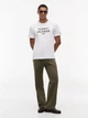Футболка бавовняна довга чоловіча Tommy Hilfiger XM07857-YCF(Optic White) 2XL Біла (198928514423) - зображення 3