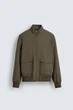 Мужская легкая куртка-бомбер Zara light beige L, арт.2949\049\092 - изображение 5