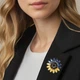 Брошь BROCHE бижутерия Цветы Подсолнух разноцветная BRBF114409 - изображение 7