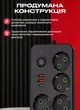 Сетевой фильтр удлинитель черный 4 розетки 2хUSB-A 1xUSB-C 5 метров переноска с юсб портами разветвитель питания электрическая сетевая колодка с выключателем для дома офиса зарядки смартфона техники - изображение 4