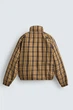 Мужская демисезонная куртка ZARA BOXY FIT в клетку yellow M, арт.4302/428/300 - изображение 4