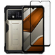Защитное стекло Fiji Premium для Doogee S200 / S200 Ultra / S200X / S200 Plus / S200 Max полная проклейка Anti-Static черный - изображение 1